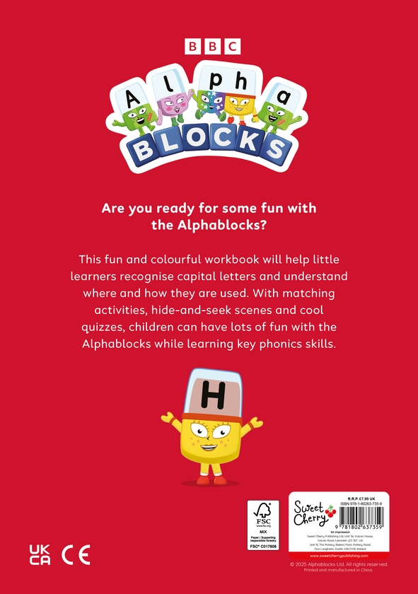Бумажная книга «Alphablocks Capital Letters (Red Level Workbook)», автор Alphablocks - фото №1