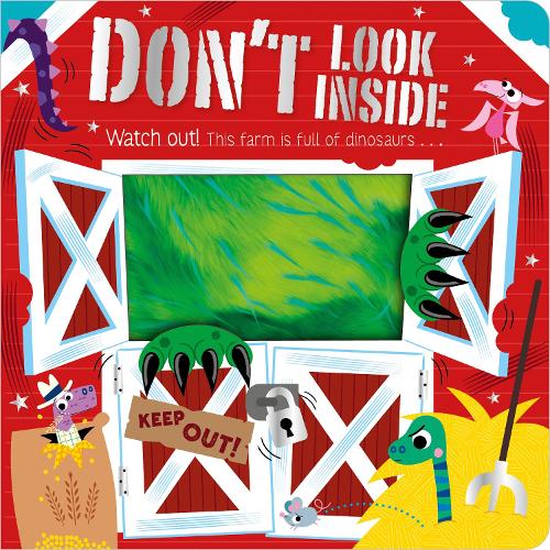 Бумажная книга «Don't Look Inside (this farm is full of dinosaurs)», авторов Make Believe Ideas, Рози Грининг - фото №1