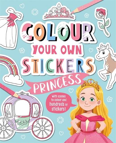 Бумажная книга «Colour Your Own Stickers: Princess», автор Igloo Books - фото №1