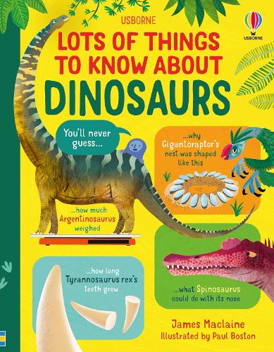 Паперова книга «Lots of Things to Know About Dinosaurs», автор Джеймс Маклейн - фото №1