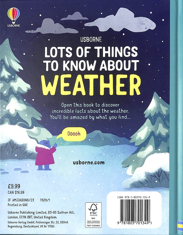 Бумажная книга «Lots of Things to Know About Weather», автор Эмили Боун - фото №1