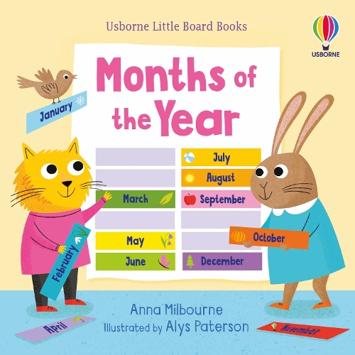 Бумажная книга «Little Board Books Months of the Year», автор Анна Милборн - фото №1