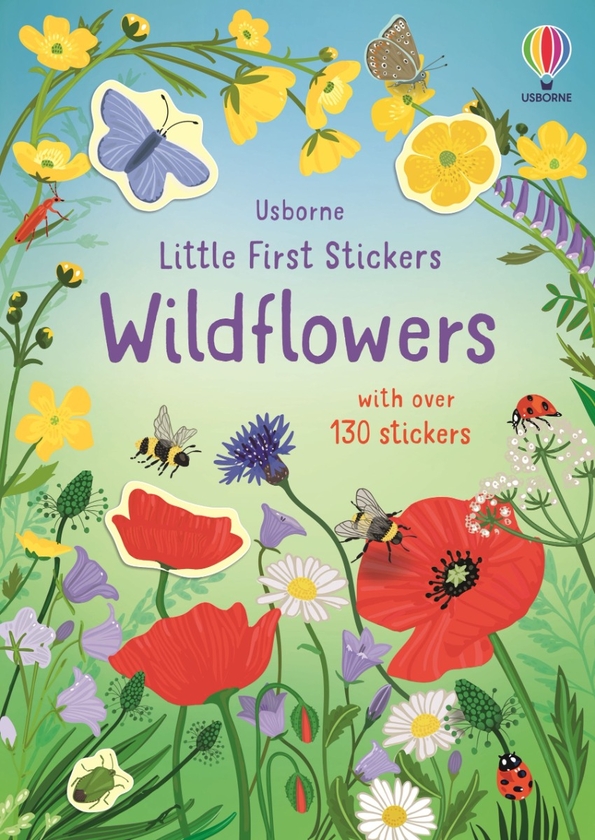 Паперова книга «Little First Stickers Wildflowers», автор Керолайн Янг - фото №1