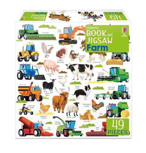 Паперова книга «Usborne Book and Jigsaw Farm», автор Кейт Нолан - фото №1
