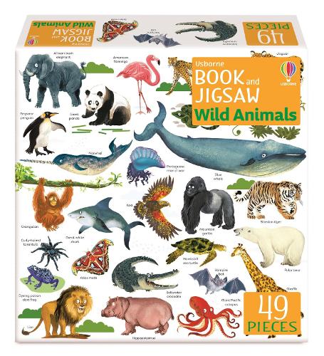 [object Object] «Usborne Book and Jigsaw Wild Animals», автор Сэм Смит - фото №1