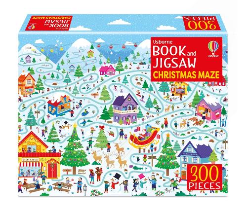 [object Object] «Usborne Book and Jigsaw Christmas Maze», авторов Кейт Нолан, Сэм Смит - фото №1