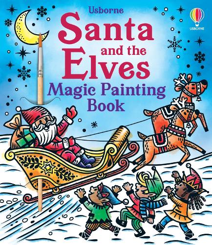 Бумажная книга «Santa and the Elves Magic Painting Book», автор Эбигейл Уитли - фото №1