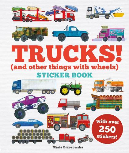 Бумажная книга «Trucks! Sticker Book: (And Other Things With Wheels)», автор Брайон Дэвис - фото №1