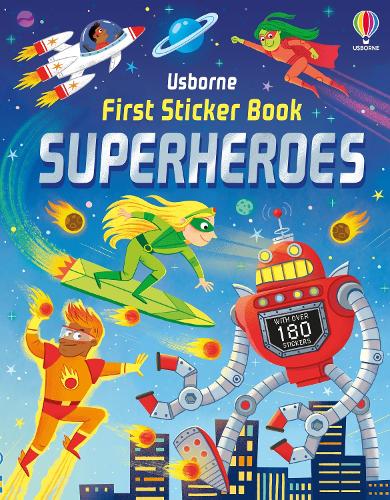 Бумажная книга «First Sticker Book Superheroes», автор Кейт Нолан - фото №1