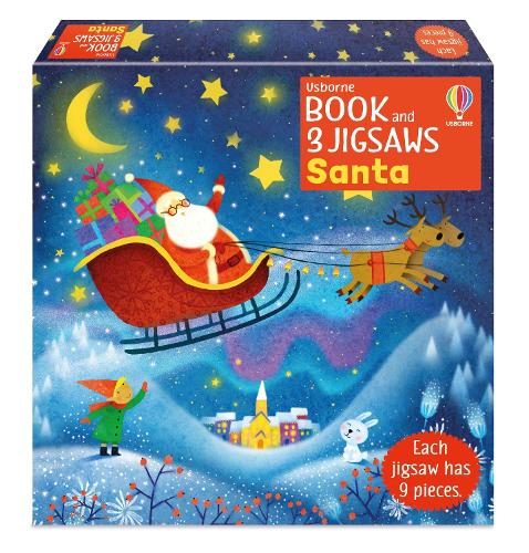 [object Object] «Usborne Book and 3 Jigsaws: Santa», автор Сэм Тэплин - фото №1
