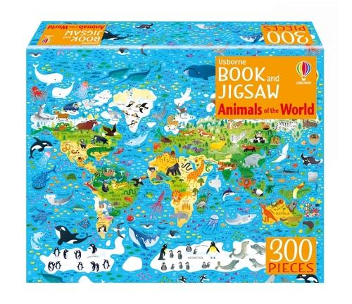 Бумажная книга «Usborne Book and Jigsaw Animals of the World», авторов Кирстин Робсон, Сэм Смит - фото №1