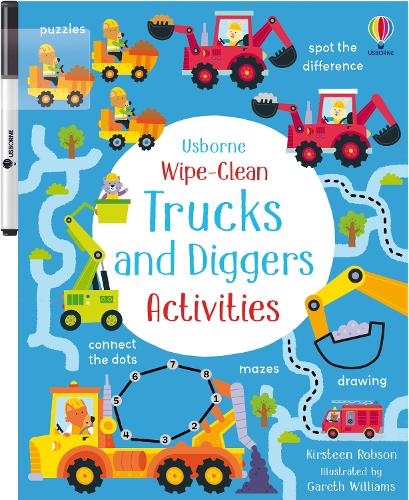 [object Object] «Wipe-Clean Trucks and Diggers Activities», автор Кирстин Робсон - фото №1