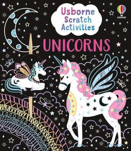Бумажная книга «Usborne Scratch Activities Unicorns», автор Рози Диккинс - фото №1