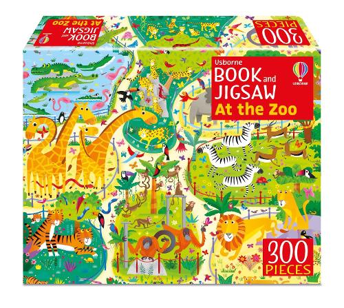 [object Object] «Usborne Book and Jigsaw At the Zoo», автор Кирстин Робсон - фото №1
