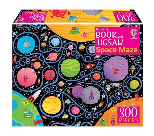 Бумажная книга «Usborne Book and Jigsaw Space Maze», автор Сэм Смит - фото №1