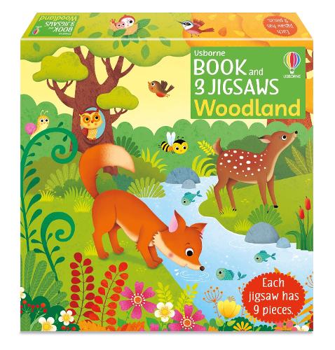 [object Object] «Usborne Book and 3 Jigsaws: Woodland», автор Сэм Тэплин - фото №1