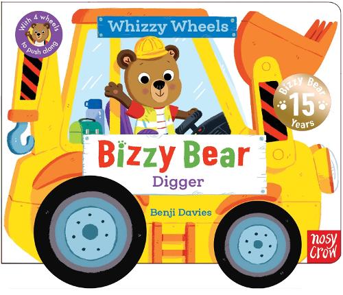 Бумажная книга «Bizzy Bear Whizzy Wheels: Digger: with 4 moving wheels!» - фото №1