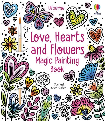 Бумажная книга «Love, Hearts and Flowers Magic Painting Book», автор Эбигейл Уитли - фото №1