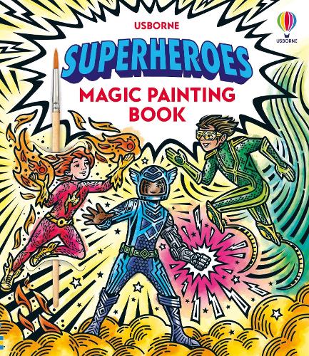 Паперова книга «Superheroes Magic Painting Book», автор Сем Баер - фото №1