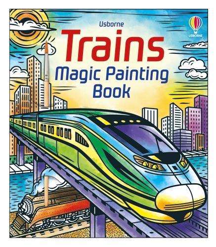 Бумажная книга «Trains Magic Painting Book», автор Сэм Баер - фото №1
