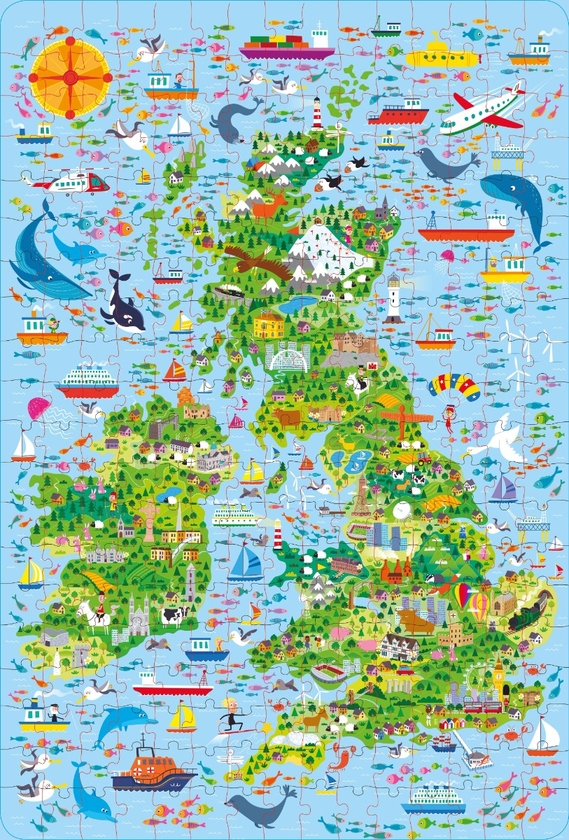Бумажная книга «Atlas & Jigsaw Great Britain & Ireland», автор Сэм Смит - фото №1