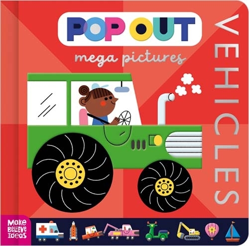 Бумажная книга «Pop Out Mega Pictures Vehicles», автор Make Believe Ideas - фото №1