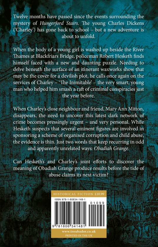 Паперова книга «Obadiah Grange: A Second Untold Tale of Charles Dickens», автор Том Браун - фото №1