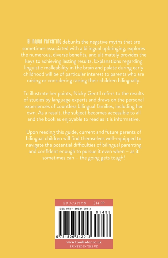 Бумажная книга «Bilingual Parenting: A Practical Guide», автор Ники Джентил - фото №1