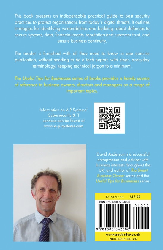 Бумажная книга «44 Essential Cybersecurity Tips for Businesses: A Practical Guide to Safeguarding Your Organisation in the Digital Age», автор Дэвид Андерсон - фото №1