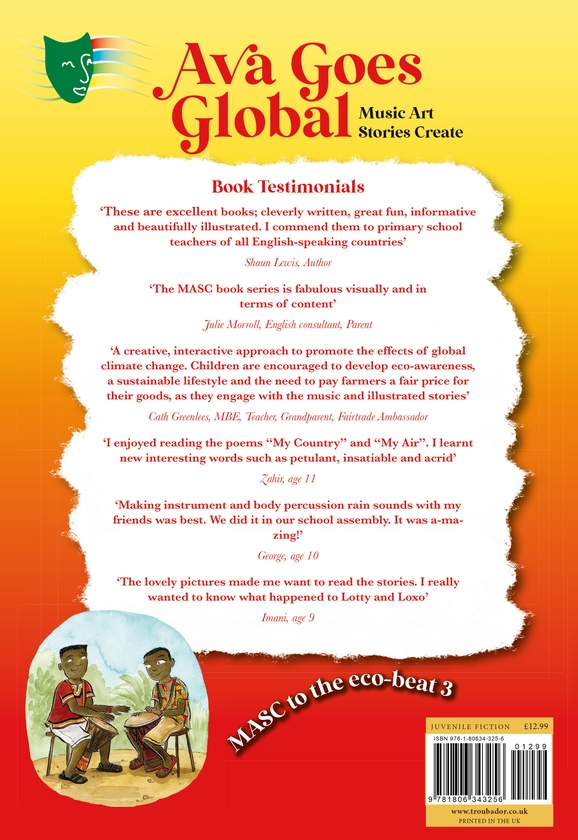 Бумажная книга «Ava Goes Global: MASC to the eco-beat 3 (Music, Art, Stories, Create)», автор Рона Д. Линклейтер - фото №1