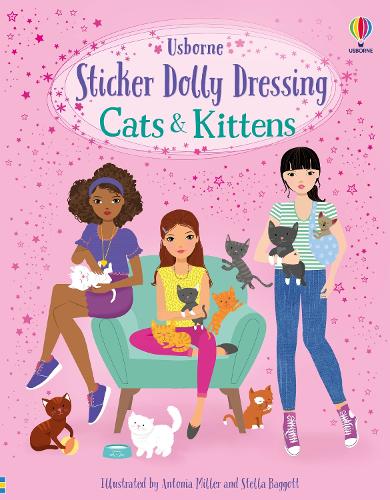 Бумажная книга «Sticker Dolly Dressing Cats and Kittens», автор Люси Боумэн - фото №1