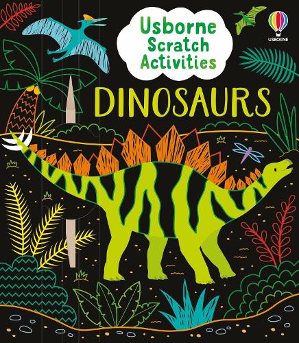 Бумажная книга «Usborne Scratch Activities Dinosaurs», автор Сэм Баер - фото №1