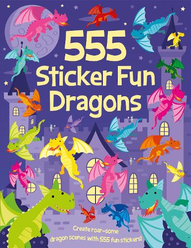 Бумажная книга «555 Sticker Fun Dragons», автор Окли Грэм - фото №1