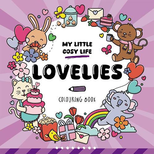 Паперова книга «Lovelies: Cute Kawaii Colouring Book for Teens and Adults Featuring Adorable Animals, Purmaids and Cosy Scenes», автор Каро Ван ден Берґ - фото №1