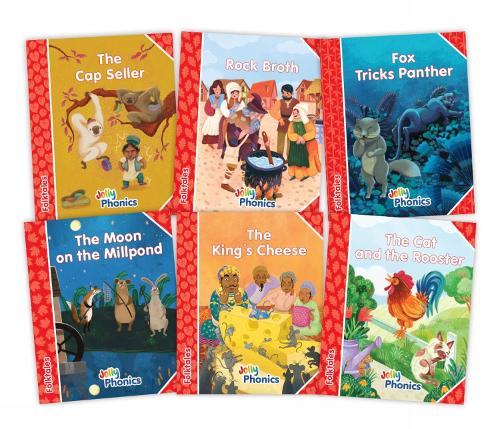 Бумажная книга «Jolly Phonics Folktales Red Readers (Level 1) Complete Set (1-6): in Precursive Letters (British English edition)», автор Эмили Гилл-Марретт - фото №1
