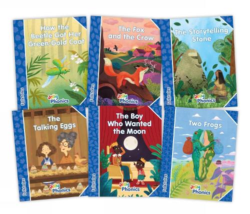 Бумажная книга «Jolly Phonics Folktales Blue Readers (Level 4) Complete Set (1-6): in Precursive Letters (British English edition)», автор Луиза Ван-Поттельсберге - фото №1