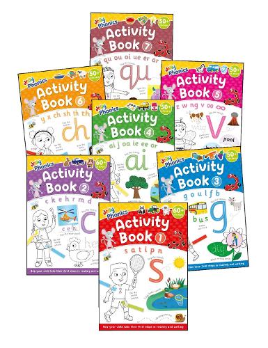 Бумажная книга «Jolly Phonics Activity Books 1-7: in Precursive Letters (British English edition)», авторов Сара Вернем, Сью Ллойд - фото №1