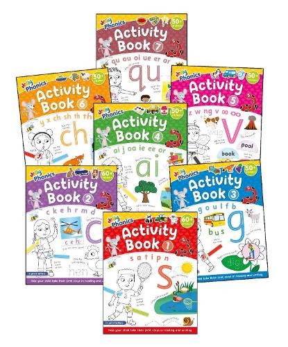 Бумажная книга «Jolly Phonics Activity Books 1-7: in Print Letters (American English edition)», авторов Сара Вернем, Сью Ллойд - фото №1