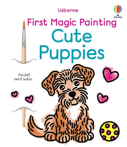 Бумажная книга «First Magic Painting Cute Puppies», автор Эбигейл Уитли - фото №1
