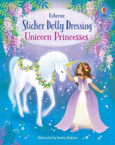 Паперова книга «Sticker Dolly Dressing Unicorn Princesses», автор Фіона Вотт - фото №1