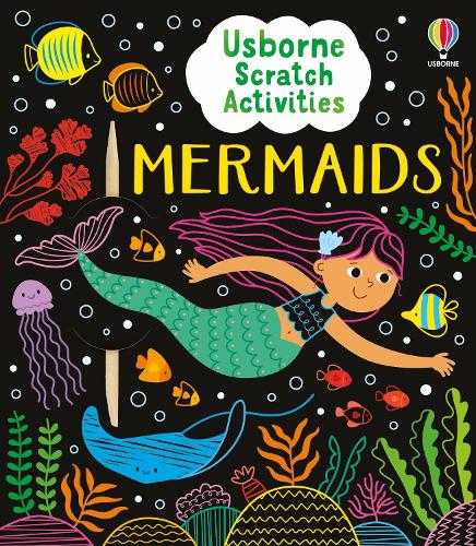 Паперова книга «Usborne Scratch Activities Mermaids», автор Розі Діккінс - фото №1