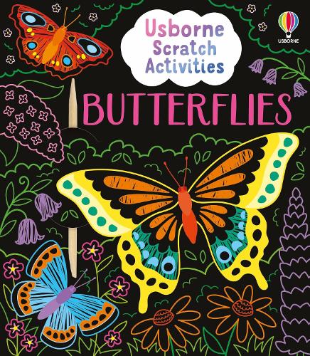 Паперова книга «Usborne Scratch Activities Butterflies», автор Сем Баер - фото №1