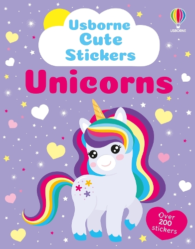 Паперова книга «Cute Stickers Unicorns», автор Кейт Нолан - фото №1