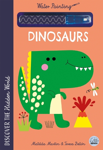 Бумажная книга «Hidden World - Water Painting Dinosaurs», автор Матильда Мартин - фото №1