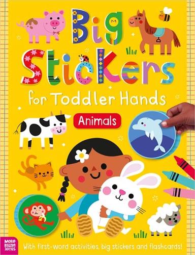 Бумажная книга «Big Stickers for Toddler Hands: Animals», автор Софи Коллингвуд - фото №1
