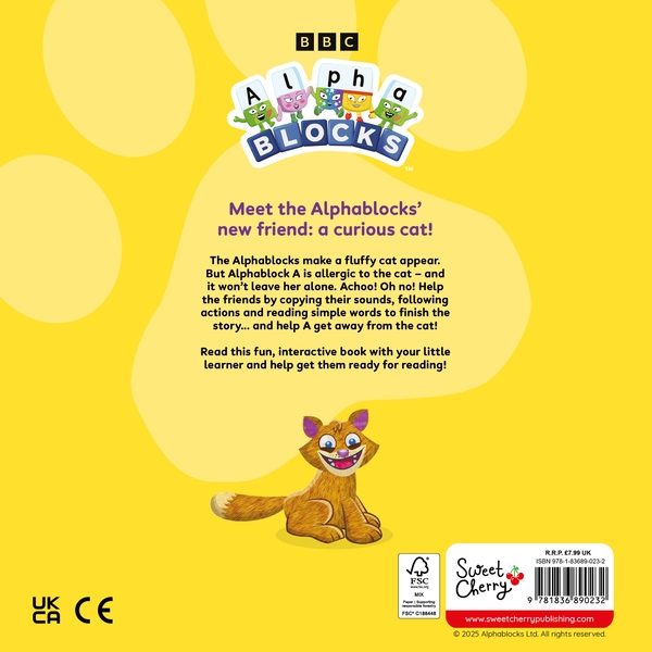 Бумажная книга «The Curious Cat: An Interactive Alphablocks Storybook», автор Alphablocks - фото №1