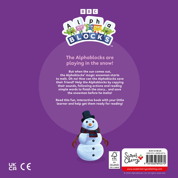 Бумажная книга «The Magic Snowman: An Interactive Alphablocks Storybook», автор Alphablocks - фото №1