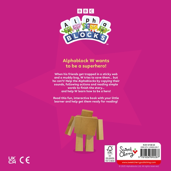 Бумажная книга «W to the Rescue: An Interactive Alphablocks Storybook», автор Alphablocks - фото №1