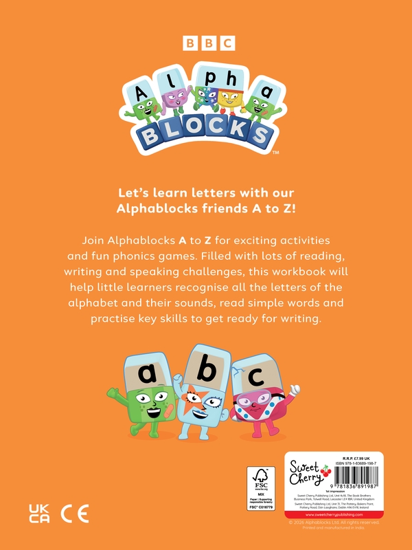 Бумажная книга «Alphablocks Lots More Letters (Orange Level Workbook)», автор Alphablocks - фото №1