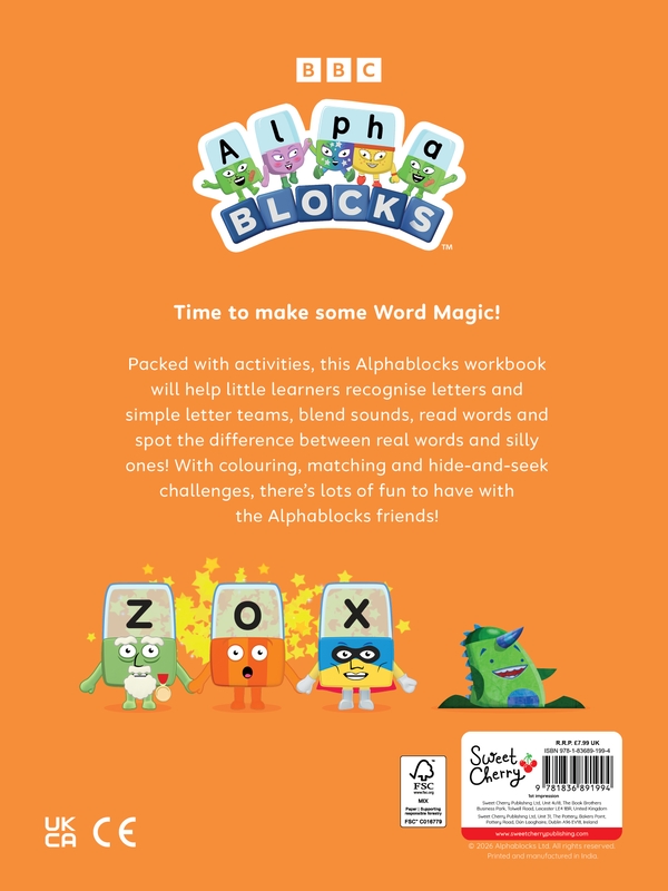 Бумажная книга «Alphablocks Word Magic (Orange Level Workbook)», автор Alphablocks - фото №1